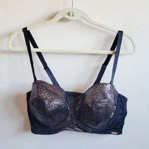 ASOS Figleaves Balconette Metallic Leopard Bra
